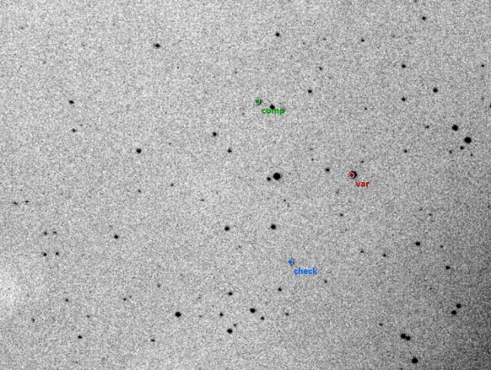 Mapka - V0372 Dra, JD 2457329.21402