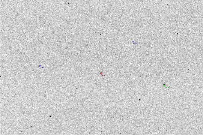 Mapka - UV Lyn, JD 2455620.42295