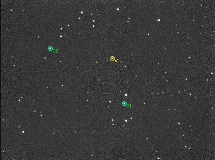 Mapka - NN Dra, JD 2457115.31558