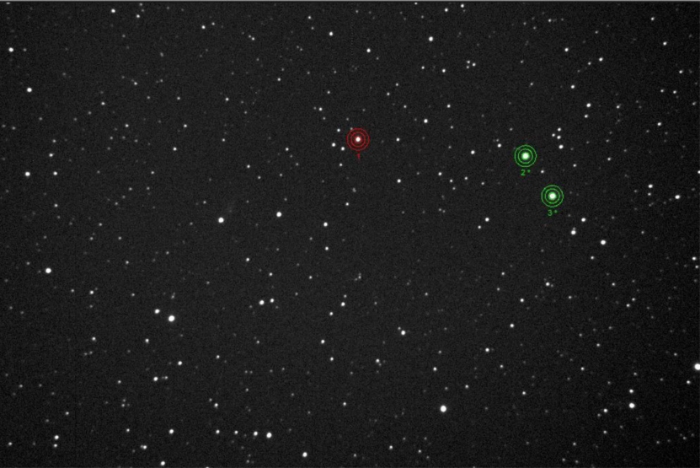 Mapka - V0523 Cas, JD 2456275.32381