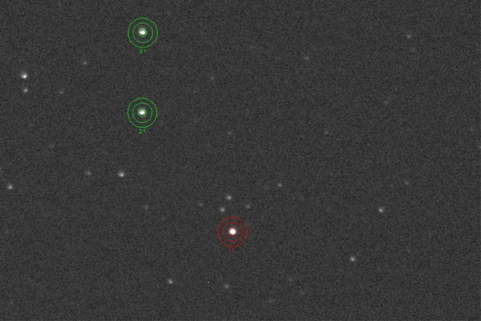 Mapka - V0523 Cas, JD 2456999.28523