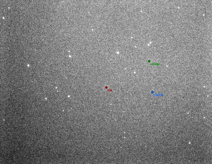 Mapka - DL CVn, JD 2457466.31925