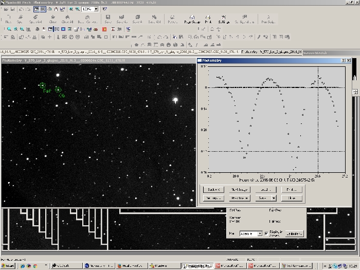 Mapka - V0579 Lyr, JD 2457543.31785