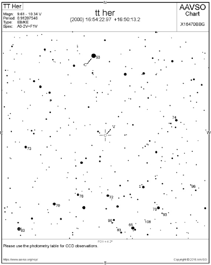 Mapka - TT Her, JD 2457539.61150