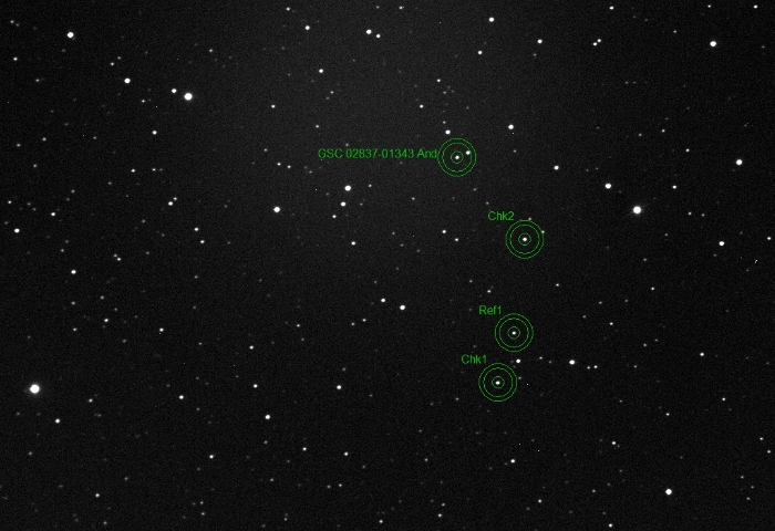 Mapka - V0801 And, JD 2457690.48044