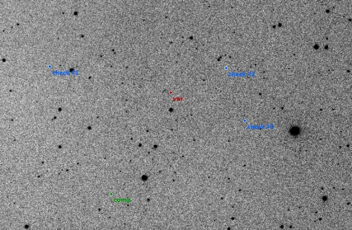 Mapka - NSVS 697648, JD 2457750.58477