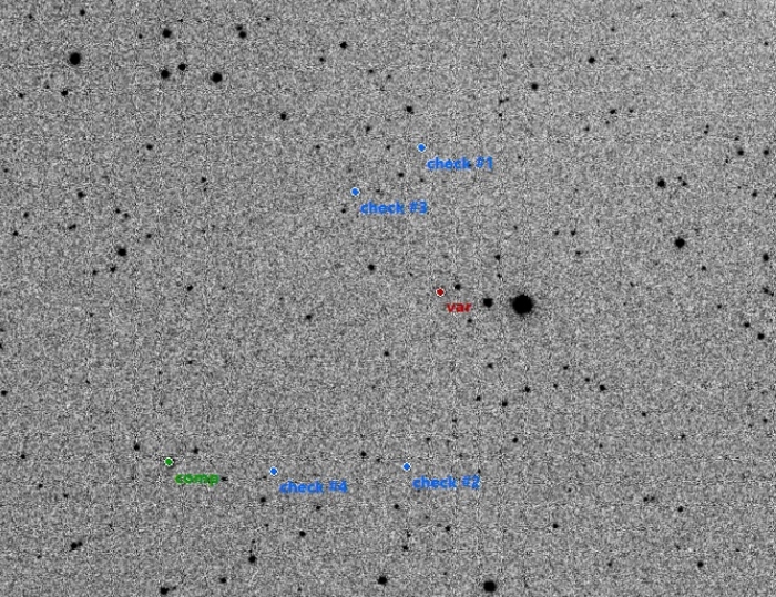 Mapka - V0808 Cep, JD 2457779.49384