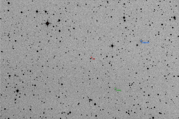 Mapka - V0725 And, JD 2457995.30272