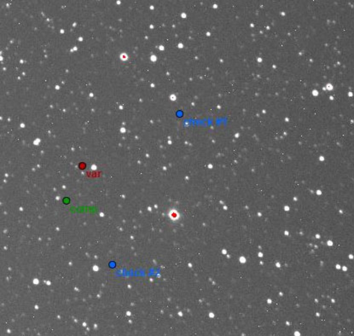 Mapka - ASAS J103233-4009.0, JD 2458263.49677