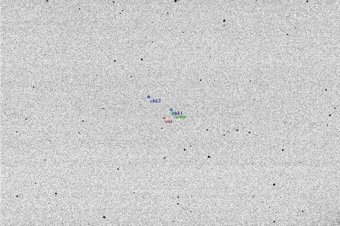 Mapka - IW UMa, JD 2455627.35425