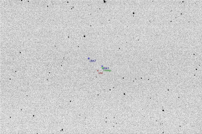 Mapka - IW UMa, JD 2455627.35556