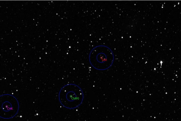 Mapka - BH Cas, JD 2458502.22578