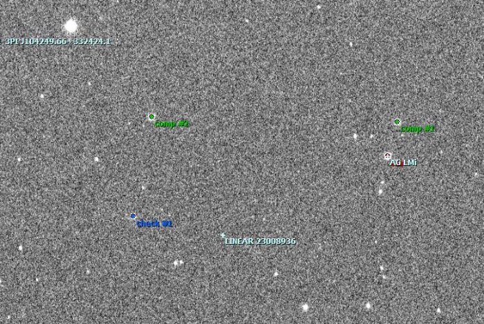 Mapka - AG LMi, JD 2458980.34383