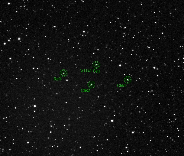 Mapka - V1141 Cyg, JD 2459160.22434