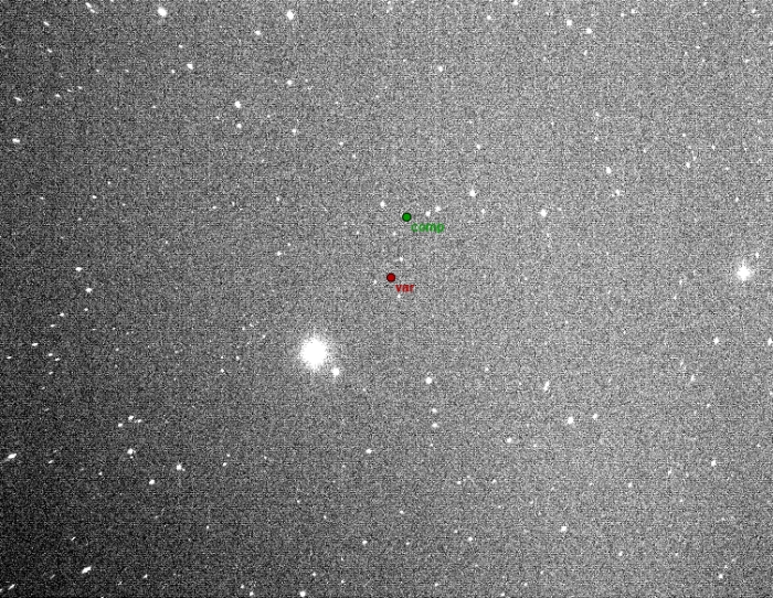 Mapka - ZZ UMi, JD 2459401.34778