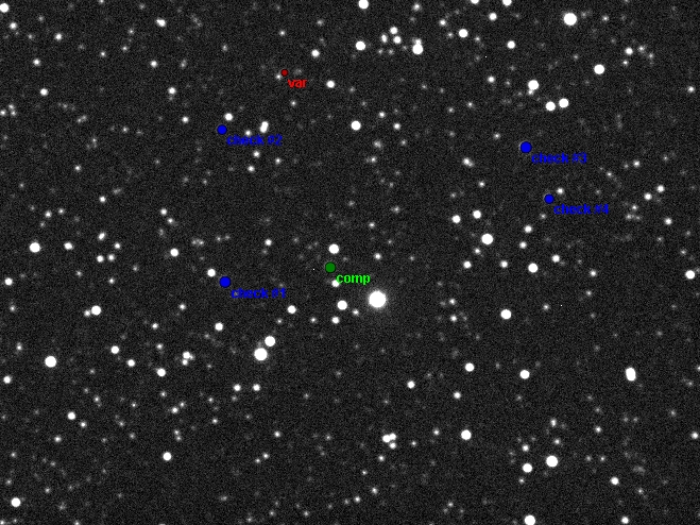 Mapka - V0673 Lyr, JD 2455674.33381