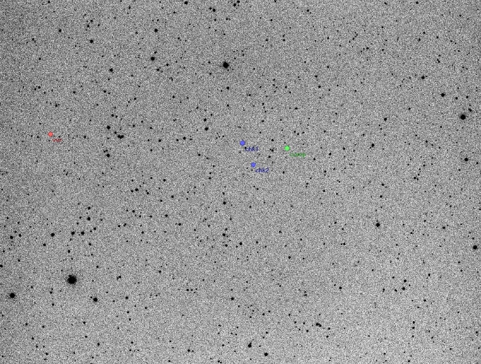 Mapka - YZ UMi, JD 2455689.39791