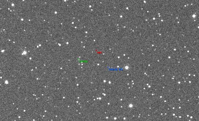 Mapka - V0487 Cam, JD 2460213.26309