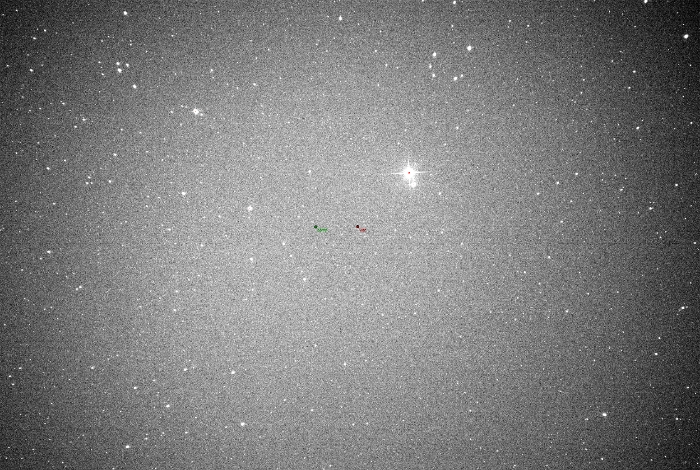 Mapka - RZ Dra, JD 2460216.25642