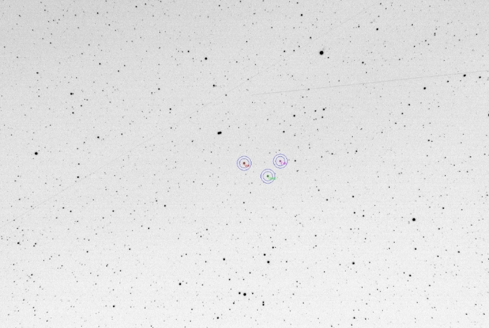 Mapka - V0450 Dra, JD 2460412.31810