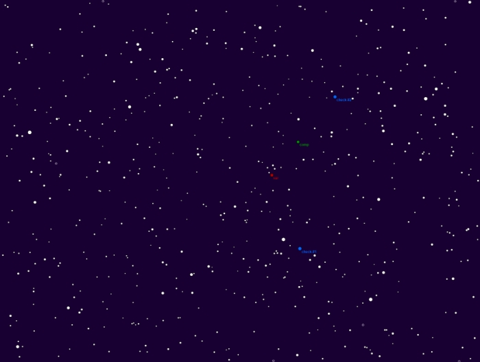 Mapka - V0523 Cas, JD 2460549.27015