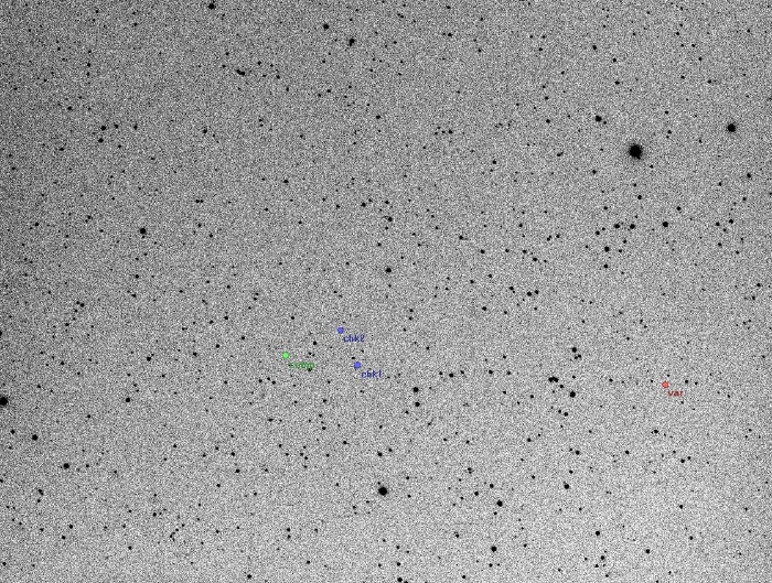 Mapka - YZ UMi, JD 2455712.38032