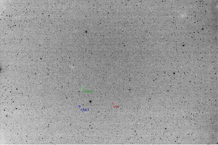 Mapka - V1065 Her, JD 2455717.35700