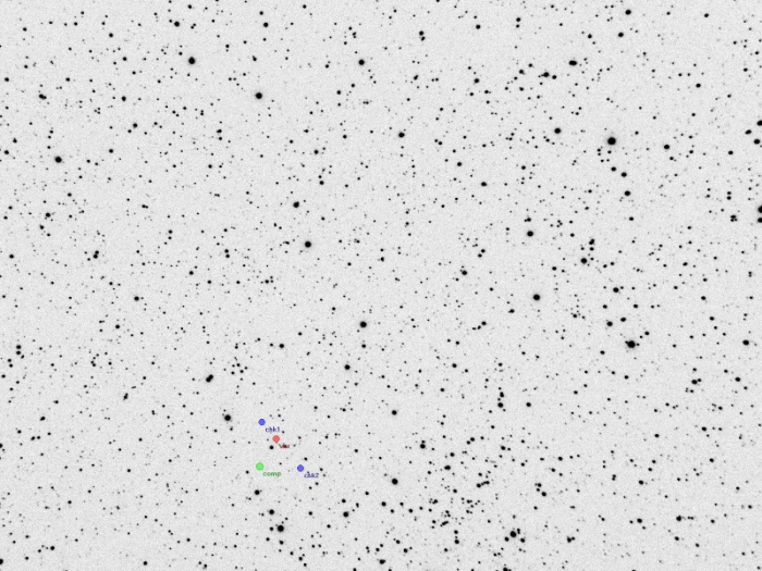 Mapka - CoRoT-1, JD 2454829.34990