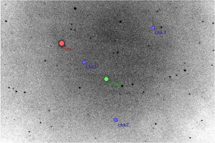 Mapka - WASP-14, JD 2454950.34286