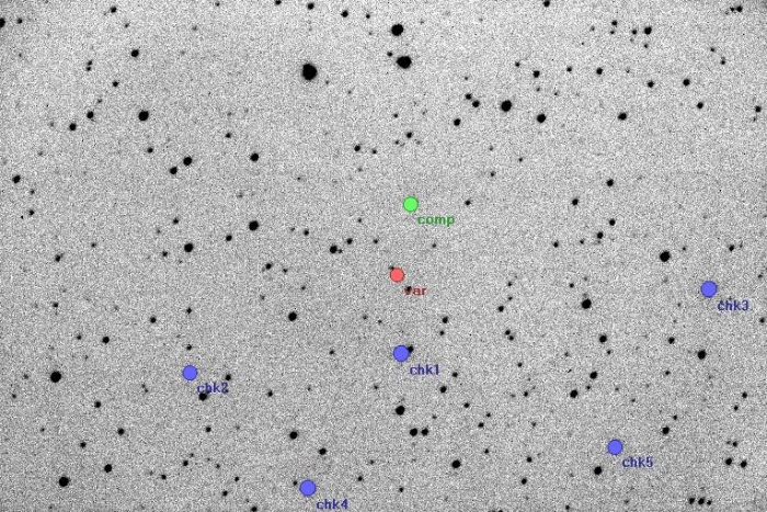 Mapka - WASP-1, JD 2455051.38251