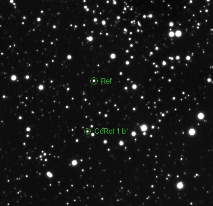 Mapka - CoRoT-1, JD 2455185.40944