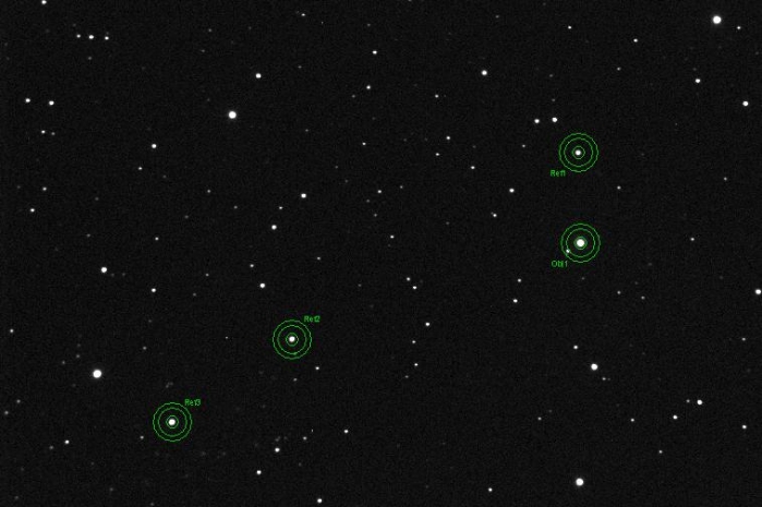 Mapka - WASP-1, JD 2455157.26800