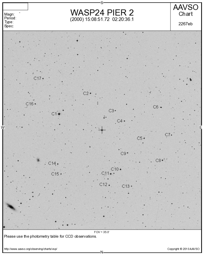 Mapka - WASP-24, JD 2455303.70483