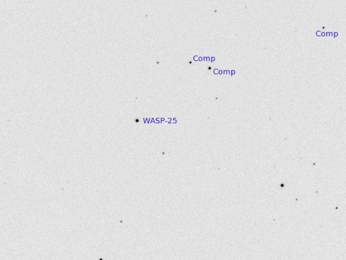 Mapka - WASP-25, JD 2455338.91174