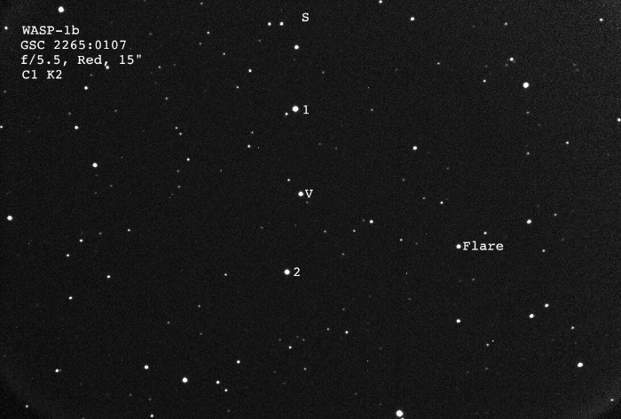 Mapka - WASP-1, JD 2455444.67733