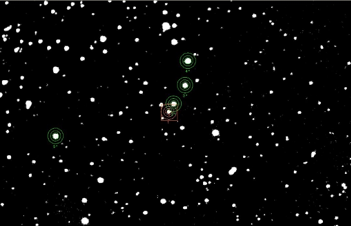 Mapka - CoRoT-1, JD 2455523.43661