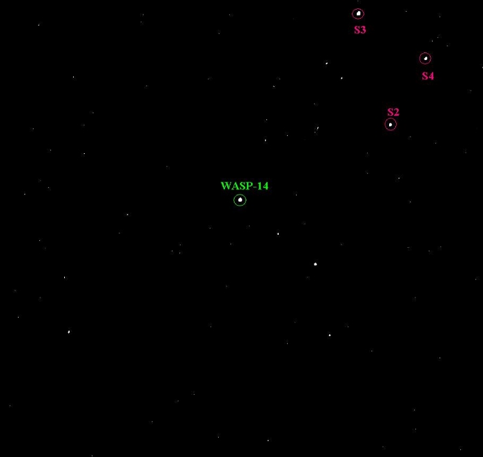 Mapka - WASP-14, JD 2455632.48597