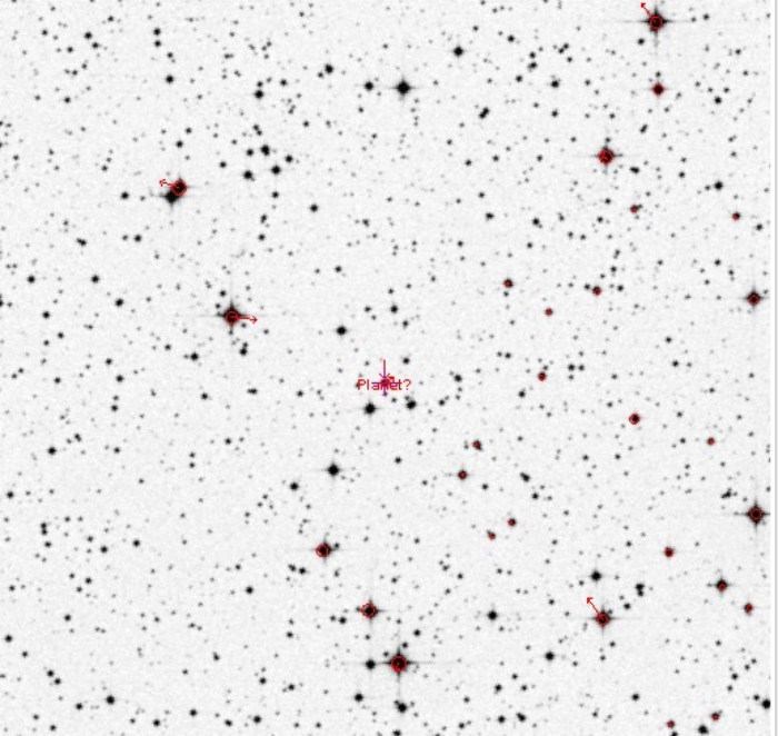 Mapka - CoRoT-1, JD 2455630.60981