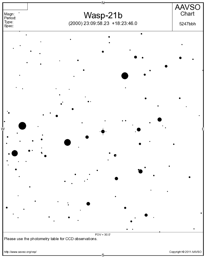 Mapka - WASP-21, JD 2455793.34843