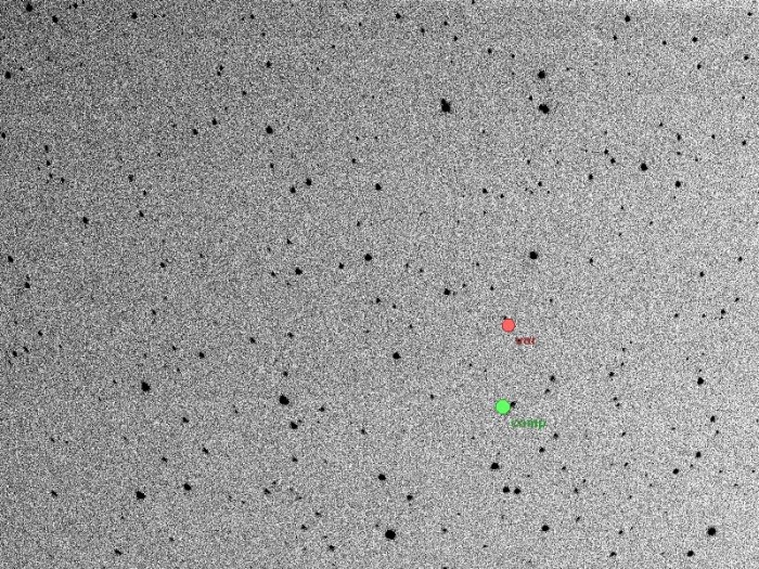 Mapka - WASP-1, JD 2455850.23543