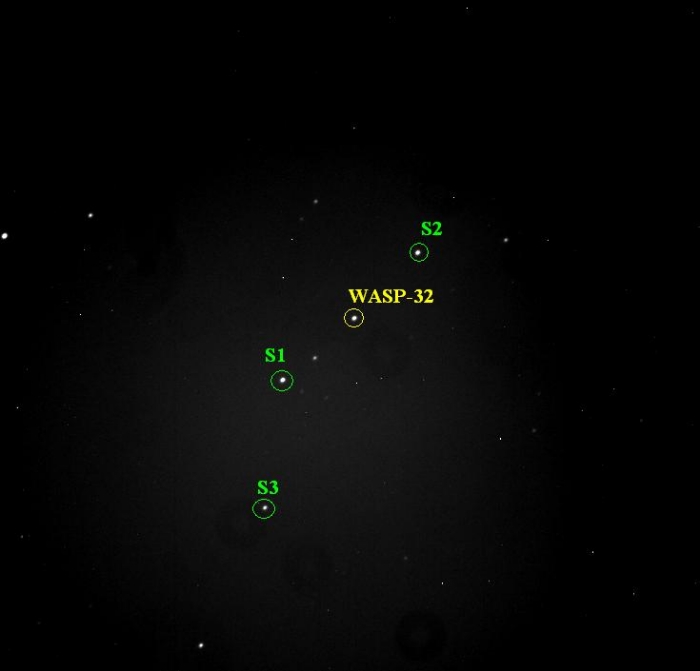 Mapka - WASP-32, JD 2455844.22200