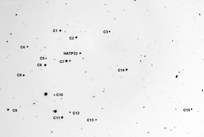 Mapka - HAT-P-33, JD 2455864.77623