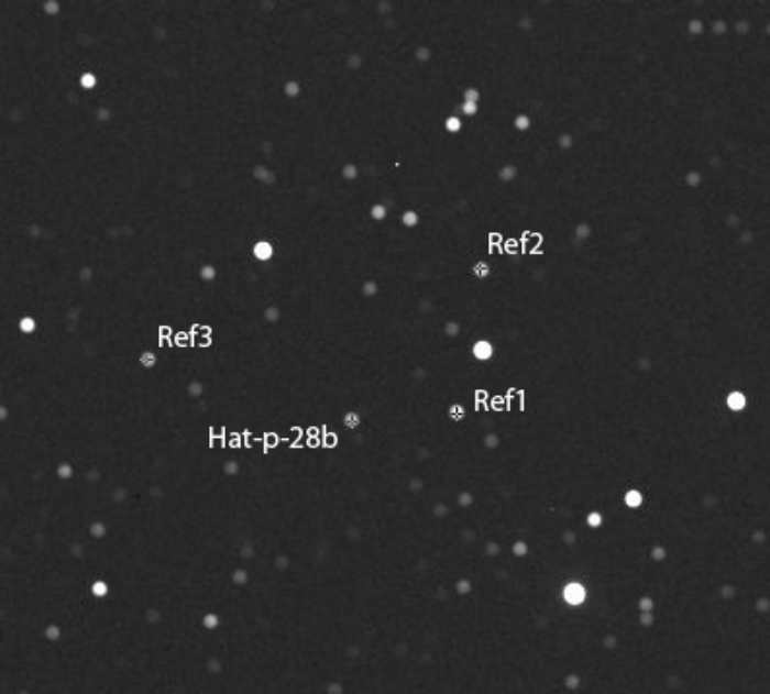 Mapka - HAT-P-28, JD 2455857.23500