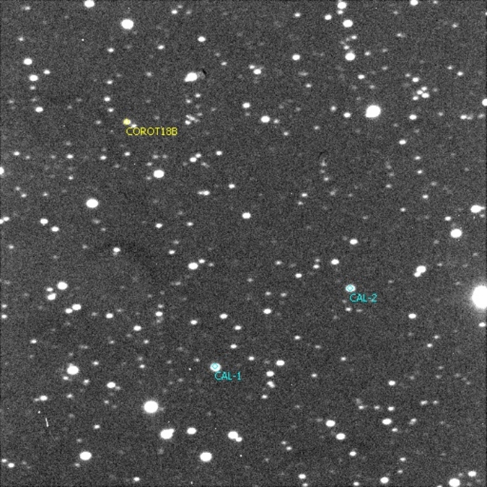 Mapka - CoRoT-18, JD 2455895.44558