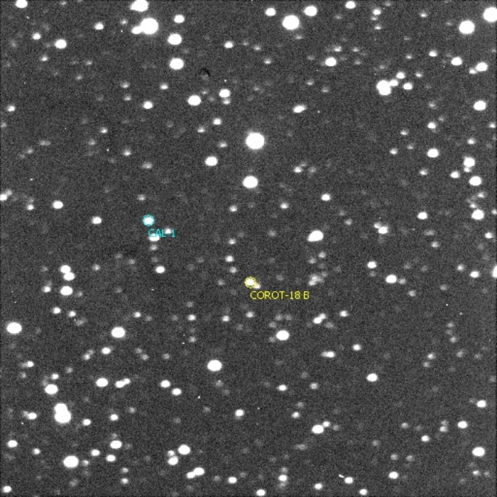 Mapka - CoRoT-18, JD 2455914.47630