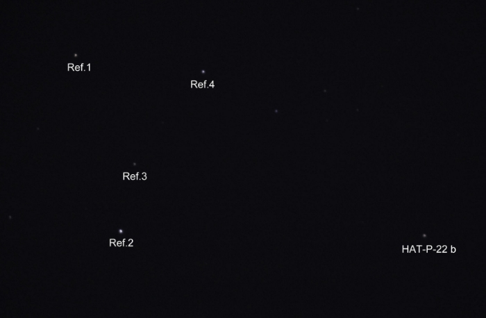 Mapka - HAT-P-22, JD 2455964.44600