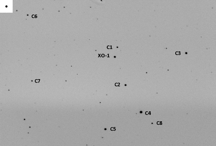 Mapka - XO-1, JD 2455700.69608