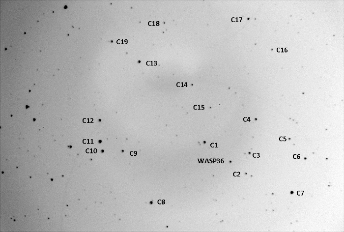 Mapka - WASP-36, JD 2455904.92105