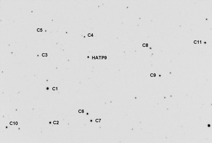 Mapka - HAT-P-9, JD 2456249.77126