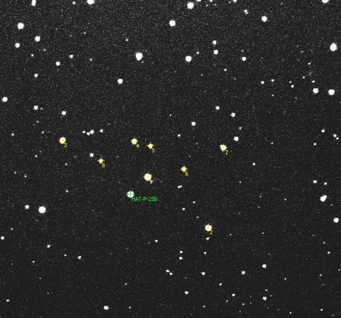 Mapka - HAT-P-25, JD 2456309.13932